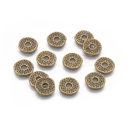 Perline in lega stile tibetano,  piombo e cadmio libero, ciambella, bronzo antico, 12x1mm, Foro: 3 mm