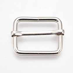 Borse fai da te accessori, fibbia di borse di ferro, platino, 26x32x3mm, diametro interno: 25.5mm