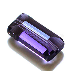 Imitation Austrian Crystal Beads, Grade AAA, Faceted, Rectangle, DarkSlate Blue, 4.55x8x3mm, Hole: 0.7~0.9mm