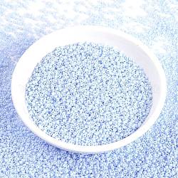 MIYUKI Round Rocailles Beads, Japanese Seed Beads, 15/0, (RR3329) Opaque Light Steel Blue, 15/0, 1.5mm, Hole: 0.7mm, about 27777pcs/50g