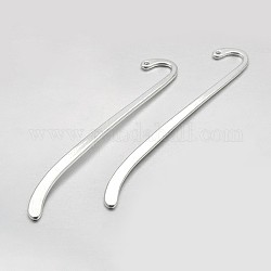 Tibetan Style Alloy Bookmarks, Silver Color Plated, Cadmium Free & Lead Free, 85x13.5mm, Hole: 1.5mm