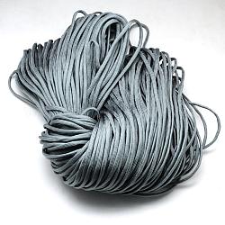 7 Innenkerne Polyester- & Elasthan-Kordelseile, einfarbig, zur Herstellung von Seilarmbändern, Kadettenblau, 4~5 mm, ca. 109.36 Yard (100m)/Bündel, 420~500 g / Bündel