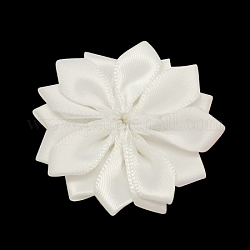 白い手作りの織りの花の衣装のアクセサリー  37x37x7mm