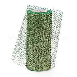 Glitzerdeko-Netzbänder, Tüllstoff, Rhombus Mesh Tüll Stoff, für Hochzeitsdekoration, Röcke Dekoration machen, grün, 5.86~5.94 Zoll (14.9~15.1 cm), 10 Yards / Rolle