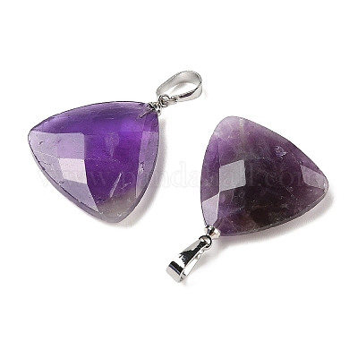Natürlichen Amethyst Edelsteinanhänger&nbsp;G-L614-D04-P01-1
