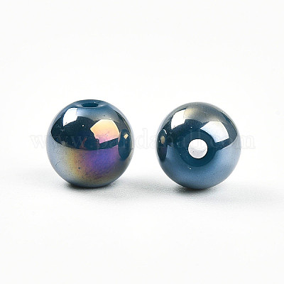 Perles de verre nacrées électrolytiques&nbsp;EGLA-T021-14B-03-1