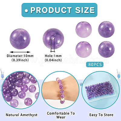 Natürlichen Amethyst Perlen Stränge&nbsp;G-TA0002-57A-1
