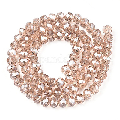 Chapelets de perles en verre électroplaqué&nbsp;EGLA-A034-T4mm-A29-1
