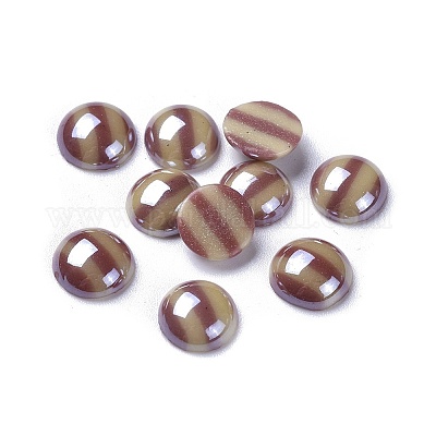 Undurchsichtige Glascabochons&nbsp;GGLA-S038-11G-10mm-1