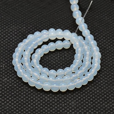 Runde Opalite Perlen Stränge&nbsp;GLAA-F033-4mm-01-1