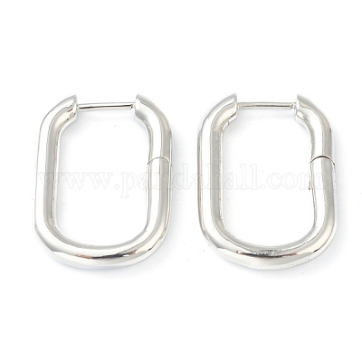 Ottone orecchini a cerchio Huggie&nbsp;EJEW-L234-027A-P-1