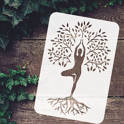 The Tree of Life Yoga Poses Machine Embroidery Designs Plant