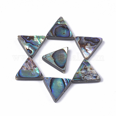 Abalone shell / paua shell beads&nbsp;SSHEL-T008-16-1
