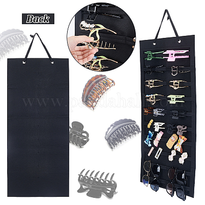 Organisateur Mural Pour Pinces à Cheveux En Feutre - Support De Rangement Peu Encombrant Pour Barrettes Et Accessoires Cheveux