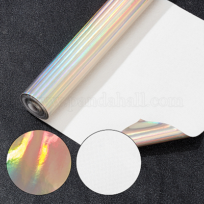 Shop GORGECRAFT 8”x 47”Laser Holographic Leather Vinyl Fabric Yellow  Reflective Faux Mirror PU Leather Radium Film Waterproof Sparkle Sheet Craft  for Sewing Clothing Bags Headwear DIY Bow Craft for Jewelry Making 