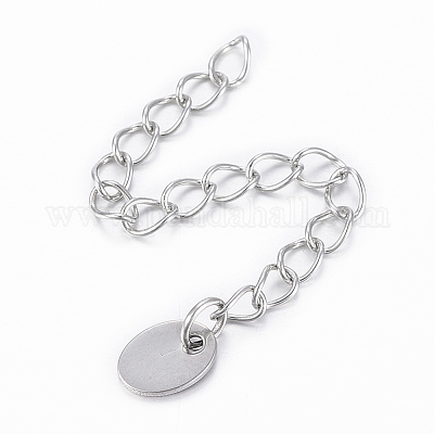 CHAIN STRAP EXTENDER Stainless Steel Oval Chain Extender 