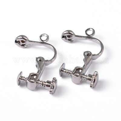 Wholesale Brass Screw Clip Earring Converter 