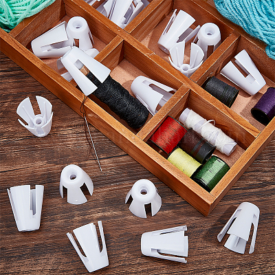 Chgcraft 20 pz bobina di plastica artiglio rocchetto di filo cono supporto  fai da te tagliacuci cucito decorazione accessori per macchine da cucire  all'ingrosso 