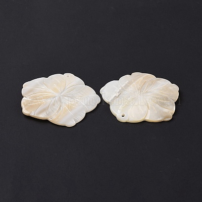Pendentifs de coquillages d'eau douce naturelle&nbsp;SHEL-H001-04-1
