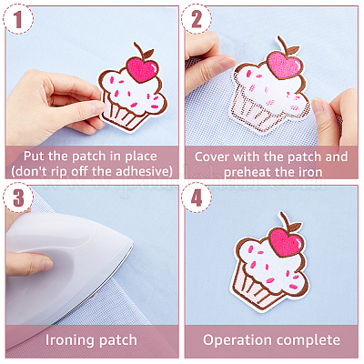 1pc Embroidery Patch Hot Melt Glue Ironing Cloth Sticker Funny Iron On  Patches For Clothing Repair And Decoration