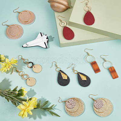 Leather earring making on sale supplies