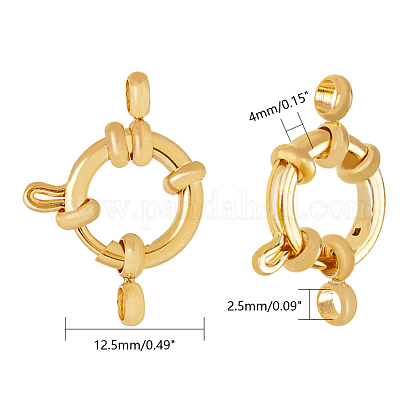 304 Stainless Steel Spring Ring Clasps STAS-G190-17G-1