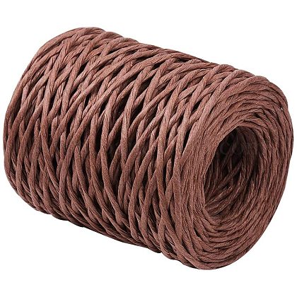 PandaHall 164 Feet 2mm Brown Floral Bind Wire Wrap Twine Handmade Iron Wire Paper Rattan for Flower Bouquets OCOR-PH0003-34-1
