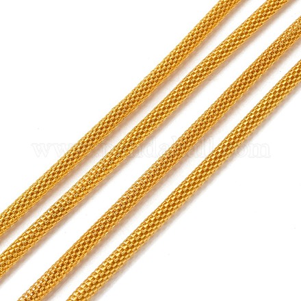 アイアン製メッシュチェーンネットワークチェーン  溶接されていない  スプールで  ゴールドカラー  チェーン：4.2 mm厚  約328.08フィート（100m）/ロール CHN006Y-G-1