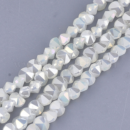 Chapelets de perles en verre électroplaqué EGLA-S179-02A-I02-1