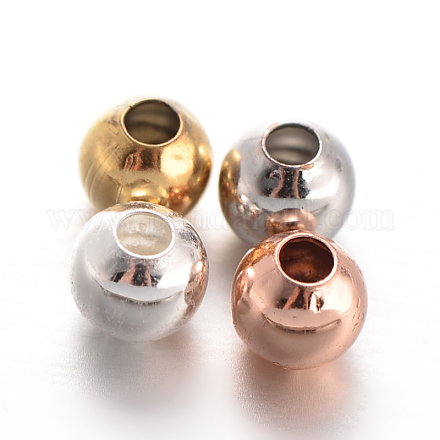 Séparateurs perles rondes en laiton KK-L129-33-1