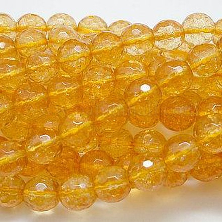 Synthetic Citrine Beads Strands G-G099-F4mm-19A-1
