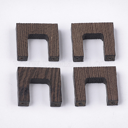 Colgantes de madera de wengué WOOD-S053-15-1