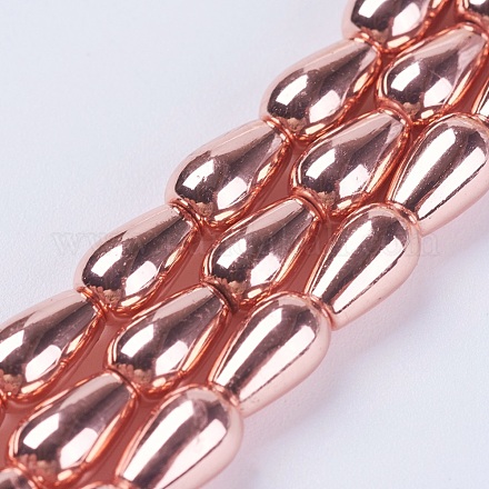 Chapelets de perles en hématite synthétique sans magnétiques G-F553-03D-RG-1