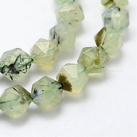 Chapelets de perles en préhnite naturelle G-E365-11-12mm-1
