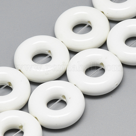 Perles en porcelaine manuelles PORC-S496-I12-1