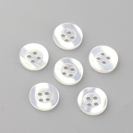 4-Rondelle botones de plástico BUTT-S020-11-9mm-1
