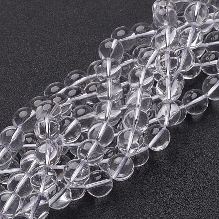Chapelets de perles en cristal de quartz synthétique GSR14mmA039-1-1