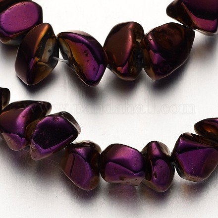 Electroplate Non-magnetic Synthetic Hematite Beads Strands G-F300-06-04-1