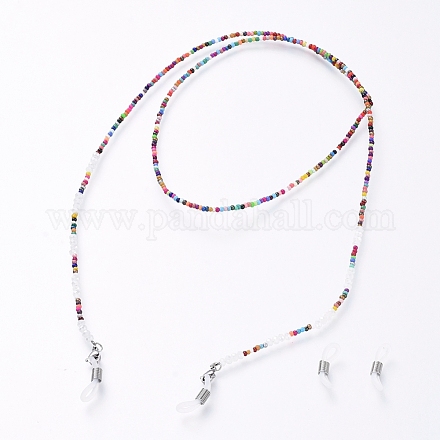 Perles de rocaille de verre lunettes cordon de cou AJEW-EH00025-1