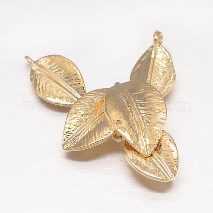 Ciondoli in ottone placcato in oro KK-L147-014-1
