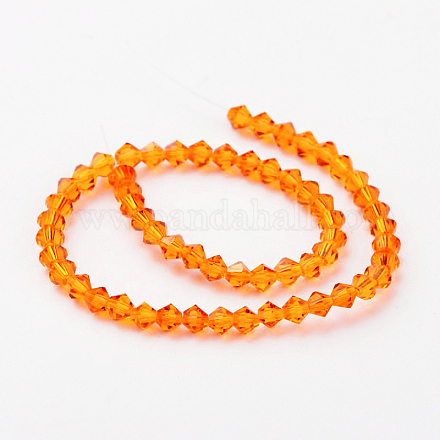 Faceted Bicone Imitation Austrian Crystal Glass Bead Strands G-PH0007-12-4mm-1