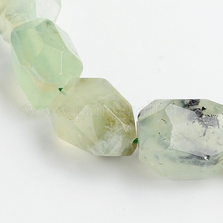 Nuggets Natural Prehnite Beads Strands G-D770-08-1