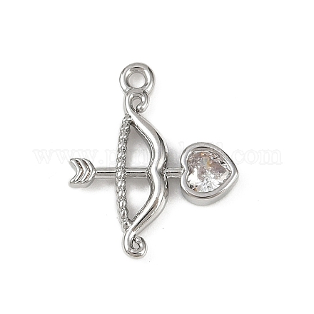 Подвески из латуни с прозрачным фианитом KK-L238-11P-1