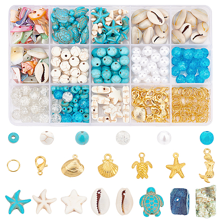 PandaHall Elite DIY Ocean Jewelry Making Finding Kit DIY-PH0013-77-1