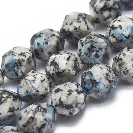 Натуральный k2 камень / капли азурит бисер пряди G-K303-B17-12mm-1
