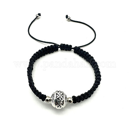 Bracelet de perles tressées en alliage de zinc avec cordons en nylon VT5525-1