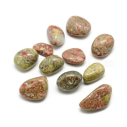 Perline di pietra naturale unakite cinese G-S218-03-1