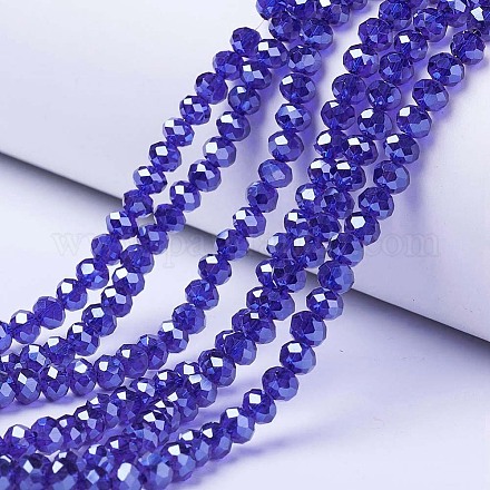 Electroplate Glass Beads Strands EGLA-A034-T2mm-A11-1