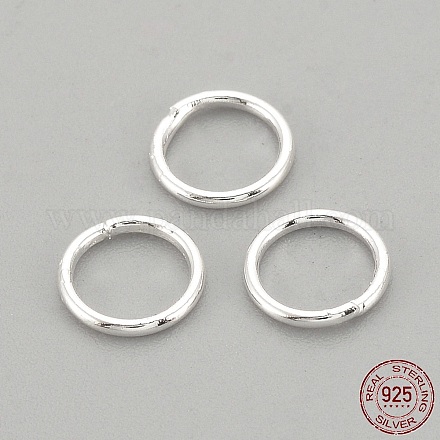 925 серебряные круглые кольца X-STER-S002-58-1