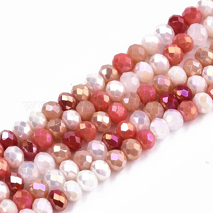 Chapelets de perles en verre opaques GLAA-T006-12C-1